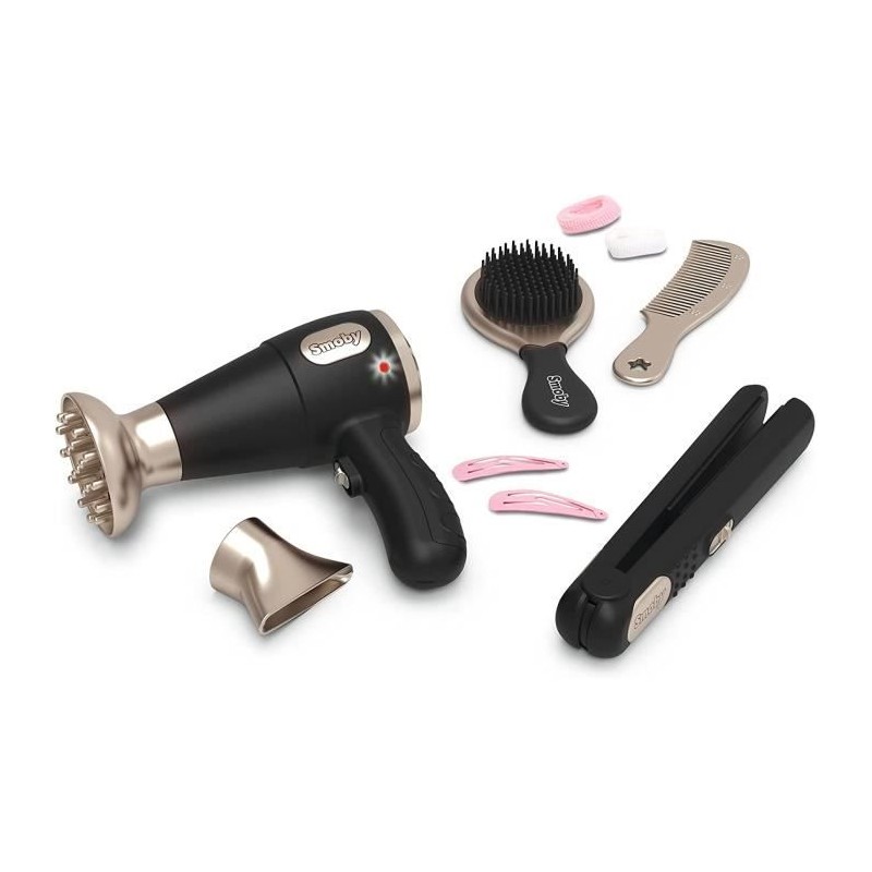 Smoby - My Beauty Hair Set - Set de Coiffure Enfant - Lisseur et Seche Smoby - My Beauty Hair Set - Set de Coiffure Enfant - Lisseur et Seche