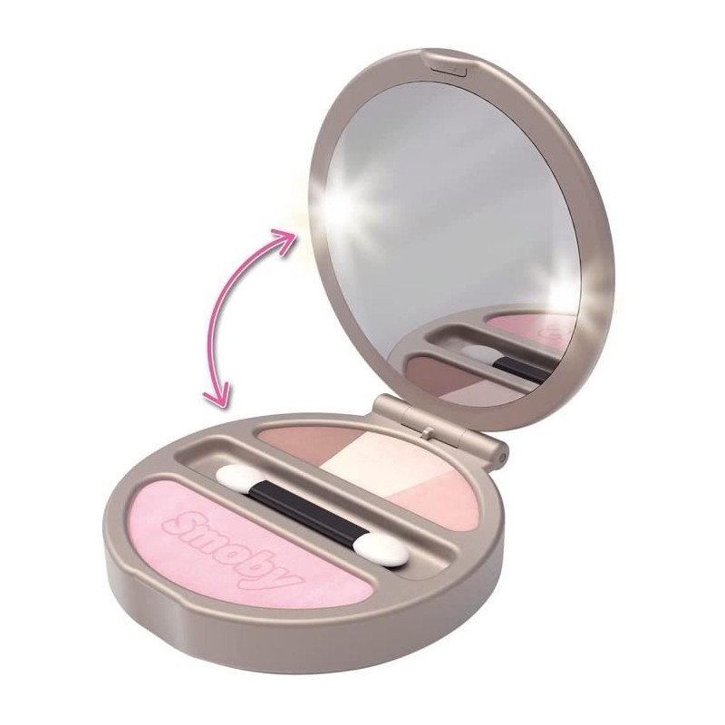 Smoby - My Beauty Powder Compact - Poudrier Factice Lumineux - Miroir Smoby - My Beauty Powder Compact - Poudrier Factice Lumineux - Miroir