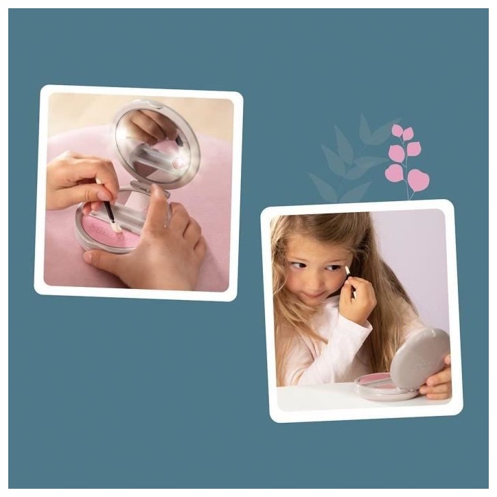 Smoby - My Beauty Powder Compact - Poudrier Factice Lumineux - Miroir - 320151 Smoby - My Beauty Powder Compact - Poudrier Factice Lumineux - Miroir - 320151
