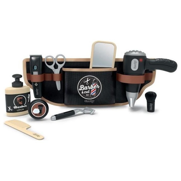 Smoby Barber & cut - Ceinture de barbier coiffeur, réglable - des 3 ans Smoby Barber & cut - Ceinture de barbier coiffeur, réglable - des 3 ans