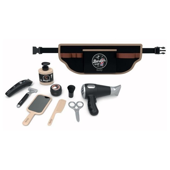 Smoby Barber & cut - Ceinture de barbier coiffeur, réglable - des 3 ans Smoby Barber & cut - Ceinture de barbier coiffeur, réglable - des 3 ans