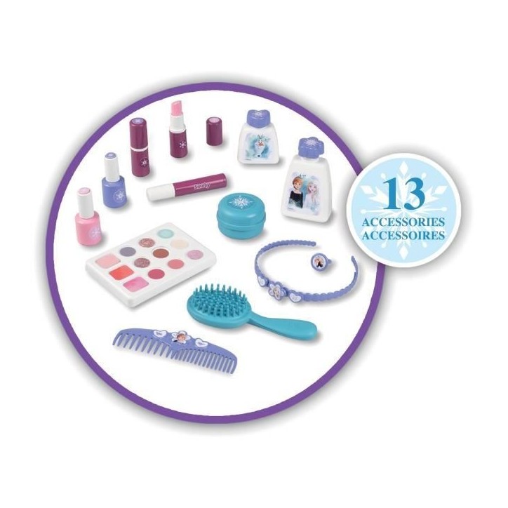 FROZEN Valise beauté - Reine des Neiges - Coiffure, onglerie, maquillage - des 3 ans FROZEN Valise beauté - Reine des Neiges - Coiffure, onglerie, maquillage - des 3 ans