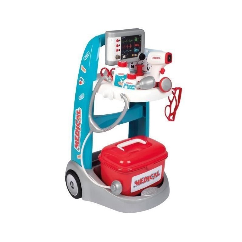 Smoby chariot médical électronique - des 3 ans Smoby chariot médical électronique - des 3 ans