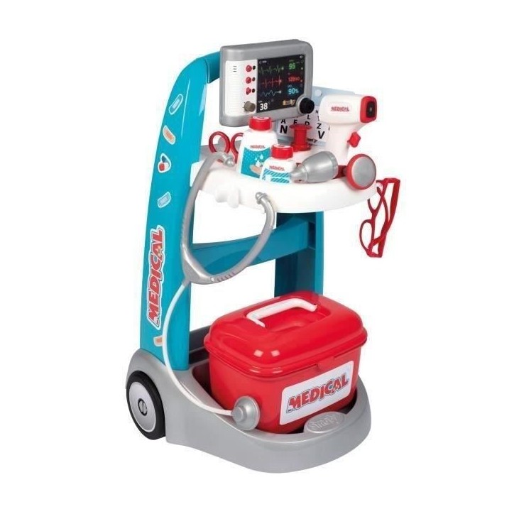 Smoby chariot médical électronique - des 3 ans