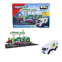 MAJORETTE - Majo Station Essence BP + 1 Veh - des 3 ans
