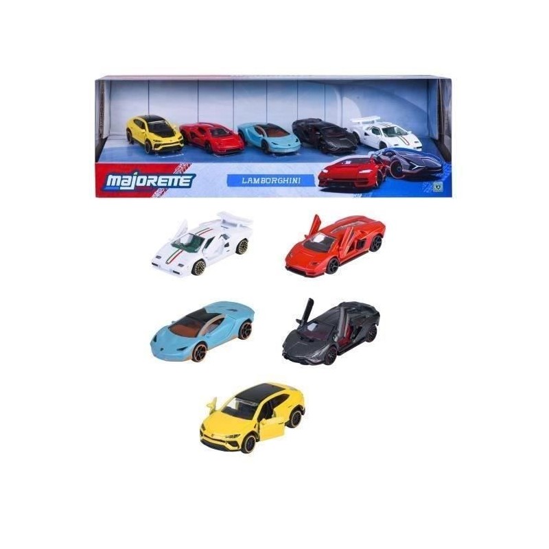 MAJORETTE - Majo Lamborghini 5 Pcs Giftpack - des 3 ans MAJORETTE - Majo Lamborghini 5 Pcs Giftpack - des 3 ans