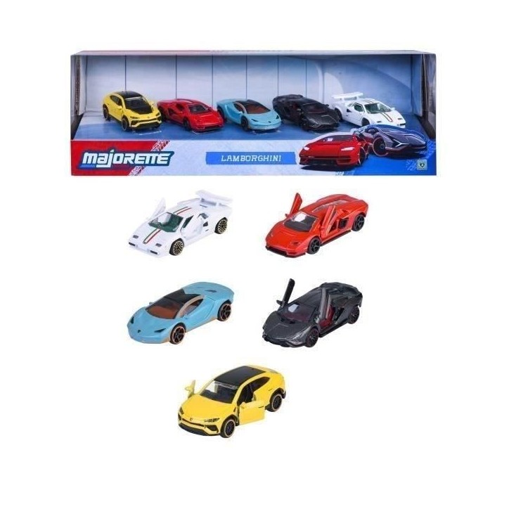 MAJORETTE - Majo Lamborghini 5 Pcs Giftpack - des 3 ans MAJORETTE - Majo Lamborghini 5 Pcs Giftpack - des 3 ans
