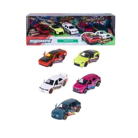 MAJORETTE - Majo SL Graffiti 5 Pcs Giftpack - des 3 ans