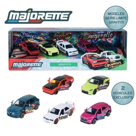 MAJORETTE - Majo SL Graffiti 5 Pcs Giftpack - des 3 ans