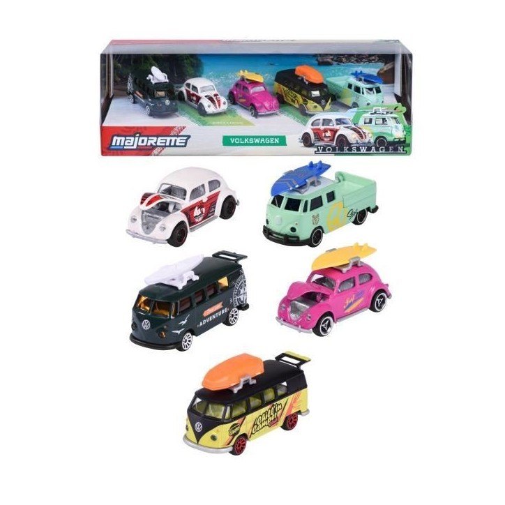MAJORETTE - Majo VW 5 Pcs Giftpack_ - des 3 ans MAJORETTE - Majo VW 5 Pcs Giftpack_ - des 3 ans