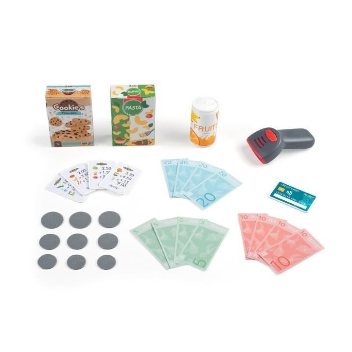 Smoby grande caisse enregistreuse - 30 accessoires inclus - des 3 ans Smoby grande caisse enregistreuse - 30 accessoires inclus - des 3 ans