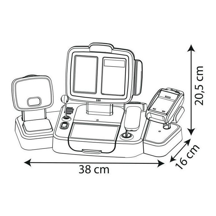 Smoby grande caisse enregistreuse - 30 accessoires inclus - des 3 ans Smoby grande caisse enregistreuse - 30 accessoires inclus - des 3 ans