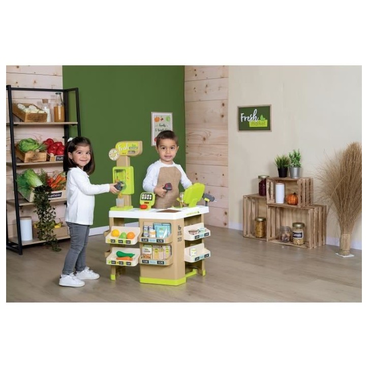 Smoby Fresh market - Marchande représentant un magasin bio - des 3 ans Smoby Fresh market - Marchande représentant un magasin bio - des 3 ans