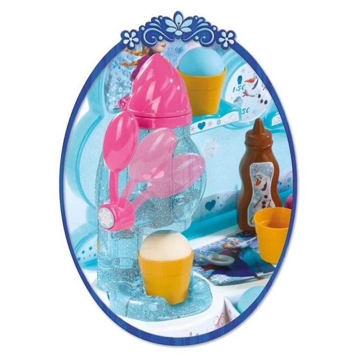 Smoby - La Reine des Neiges - Marchande de Glaces - Caisse Enregistreuse pour Enfant - 22 Accessoires + 1 Figurine Olaf Smoby - La Reine des Neiges - Marchande de Glaces - Caisse Enregistreuse pour Enfant - 22 Accessoires + 1 Figurine Olaf