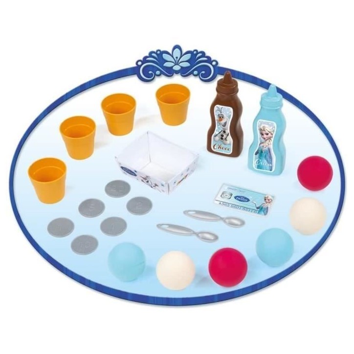 Smoby - La Reine des Neiges - Marchande de Glaces - Caisse Enregistreuse pour Enfant - 22 Accessoires + 1 Figurine Olaf Smoby - La Reine des Neiges - Marchande de Glaces - Caisse Enregistreuse pour Enfant - 22 Accessoires + 1 Figurine Olaf