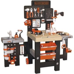 SMOBY - Black and Decker - Mega center - 3 parties : mécanique, plomb
