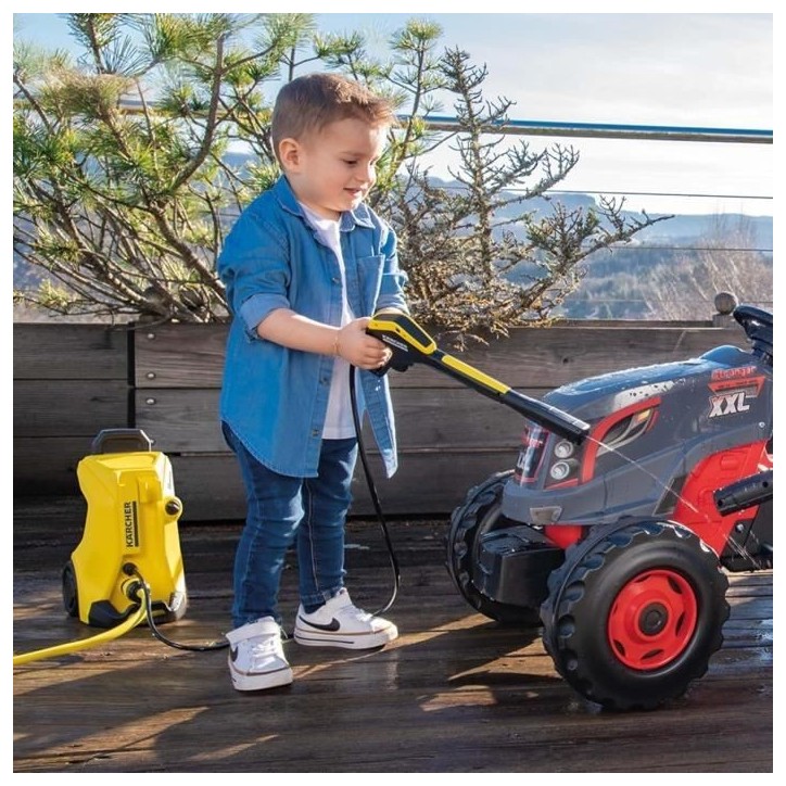 SMOBY - Kärcher - Nettoyeur haute pression K4 - Parfaite réplique - Raccordement tuyau d'arrosage - Facile a transporter - Des SMOBY - Kärcher - Nettoyeur haute pression K4 - Parfaite réplique - Raccordement tuyau d'arrosage - Facile a transporter - Des