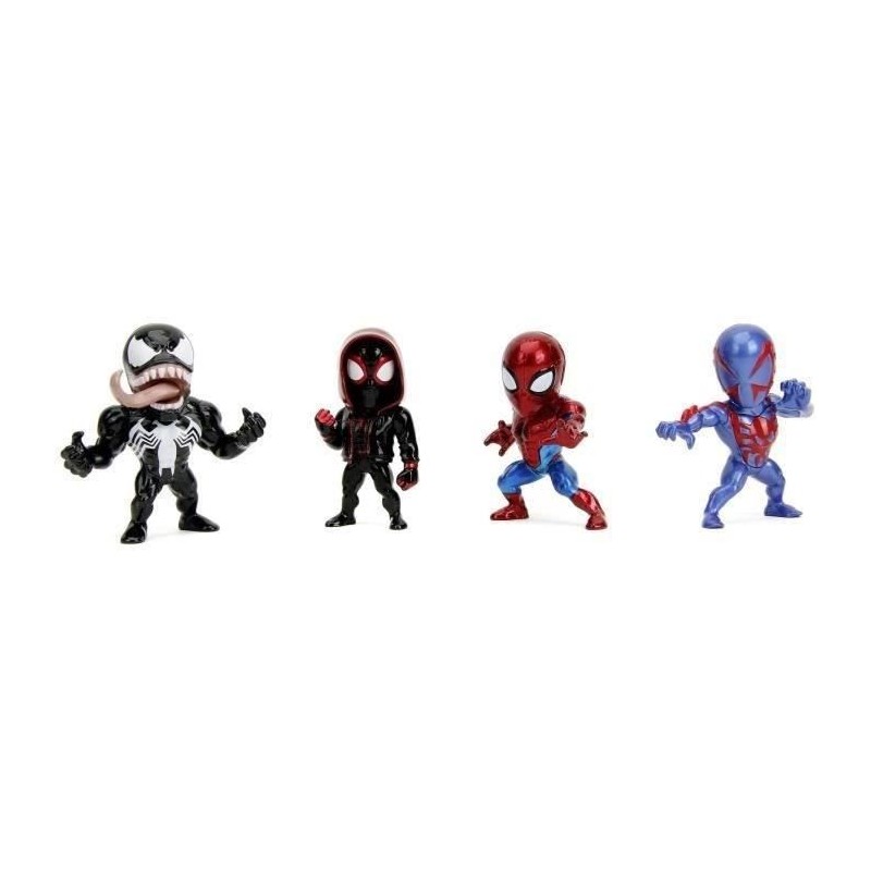 Jada - Figurine Marvel - Set 4 pieces Spiderman - Métal - 6cm - Des 8 Jada - Figurine Marvel - Set 4 pieces Spiderman - Métal - 6cm - Des 8