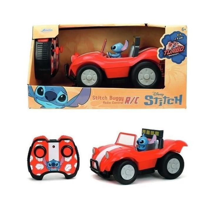 JADA - Véhicule Radiocommandé - Stitch Buggy 1/24 - des 6 ans