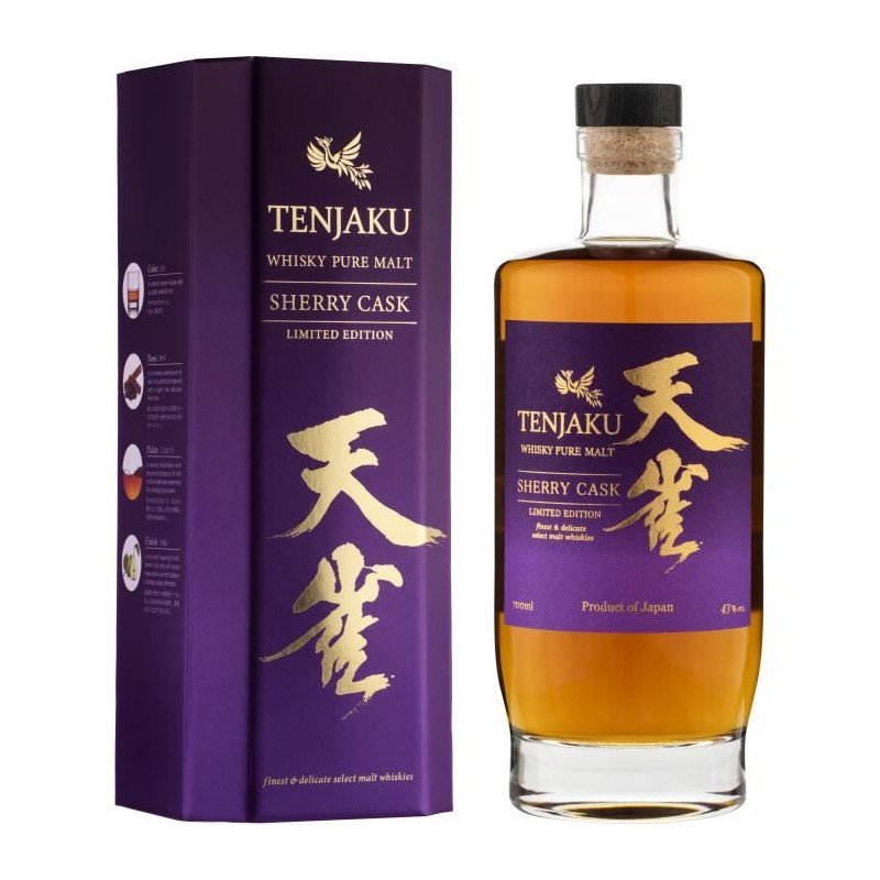 TENJAKU Whisky Pure malt Sherry CASK - 70CL - 43% TENJAKU Whisky Pure malt Sherry CASK - 70CL - 43%