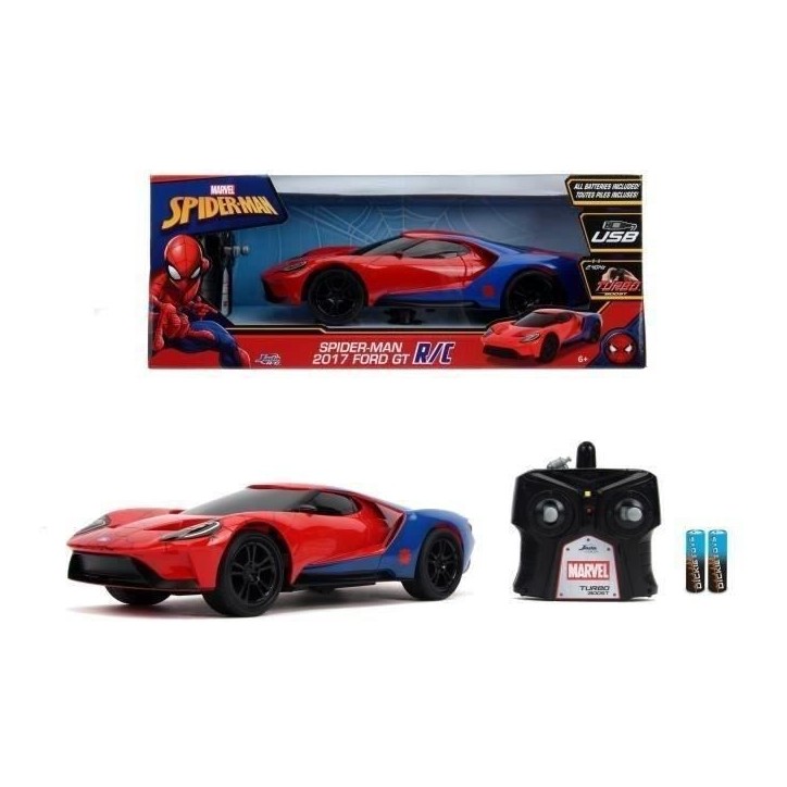 JADA - Marvel Spiderman RC 1/16 Ford GT - des 6 ans