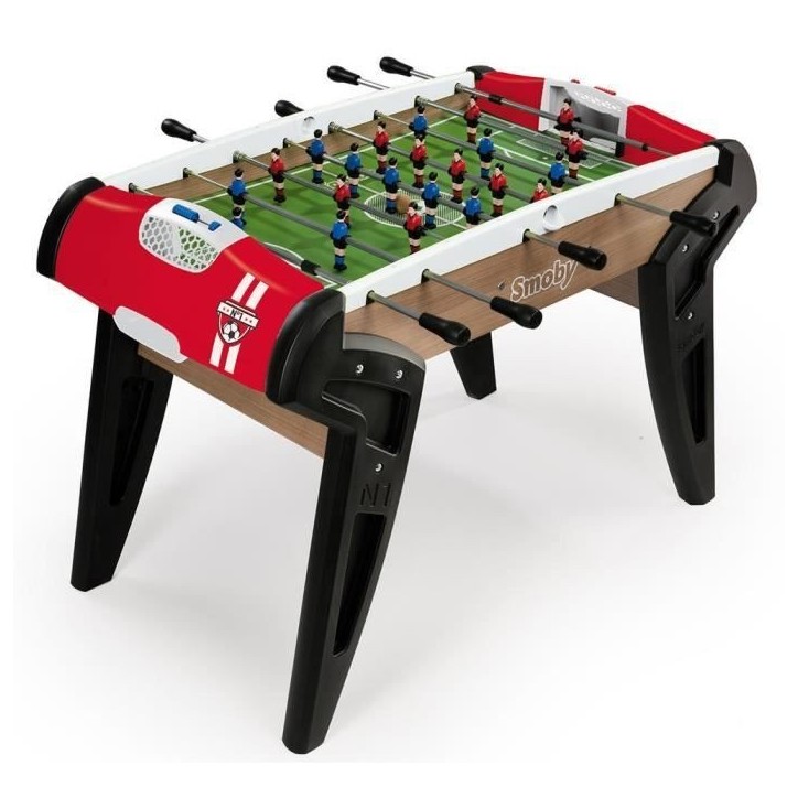 Baby Foot Smoby N°1 Evolution - Poignées Ergonomiques - Compteur de Points - 2 Balles Incluses