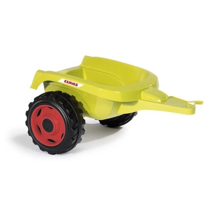 Tracteur a pédales Farmer XL + Remorque - SMOBY - CLAAS - Siege ajustable - Capot ouvrant - Vert