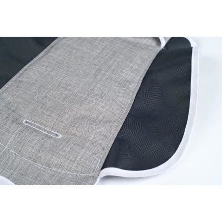 Housse de siege pour porteur Maestro - confortable et rembourrée - pour enfant a partir de 6 mois - gris et bleu