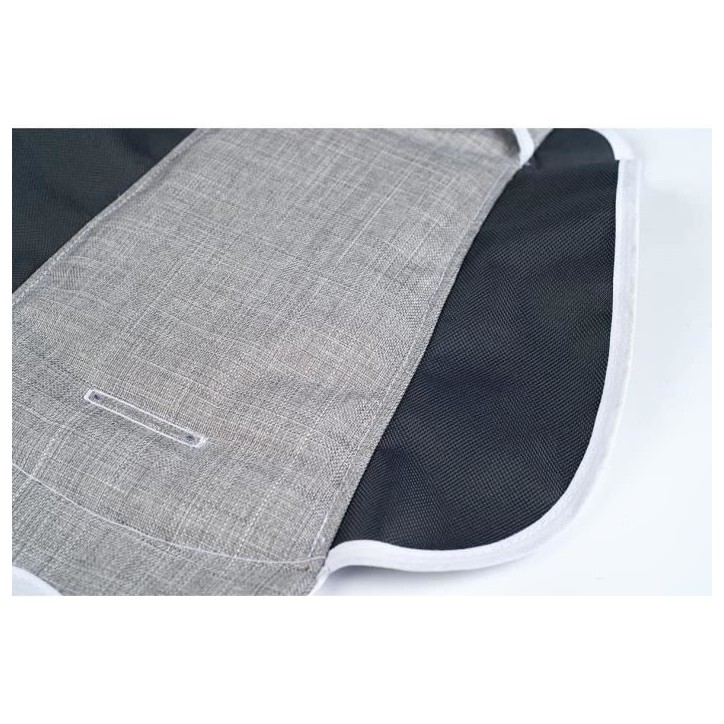Housse de siege pour porteur Maestro - confortable et rembourrée - pour enfant a partir de 6 mois - gris et bleu
