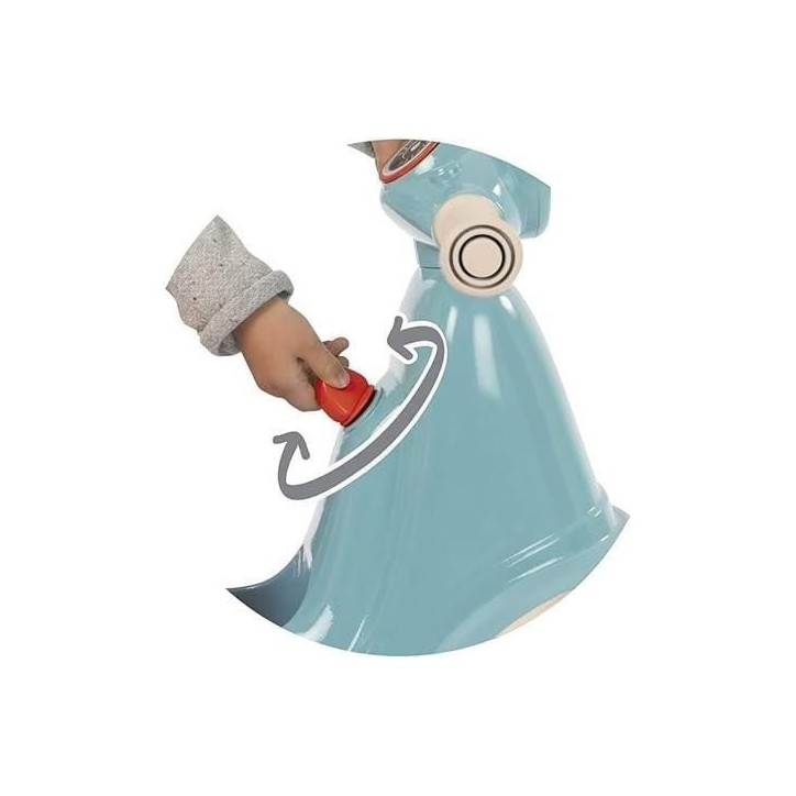 Porteur Scooter - Smoby - Bleu - Pour Bébé de 18 mois - Coffre a jouets sous le siege - L?64,5 x l34 x H47,5 cm
