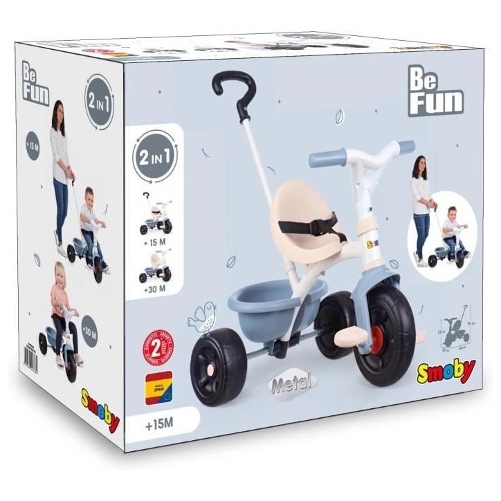 Smoby - Tricycle Be fun bleu