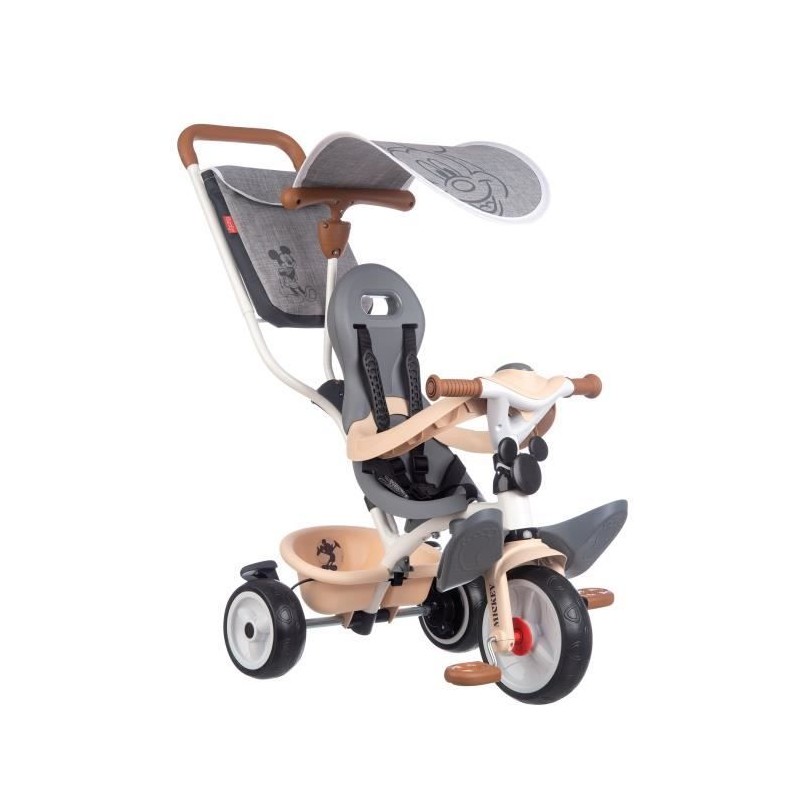 Smoby - Tricycle Mickey évolutif enfant - 3 roues - Multicolore