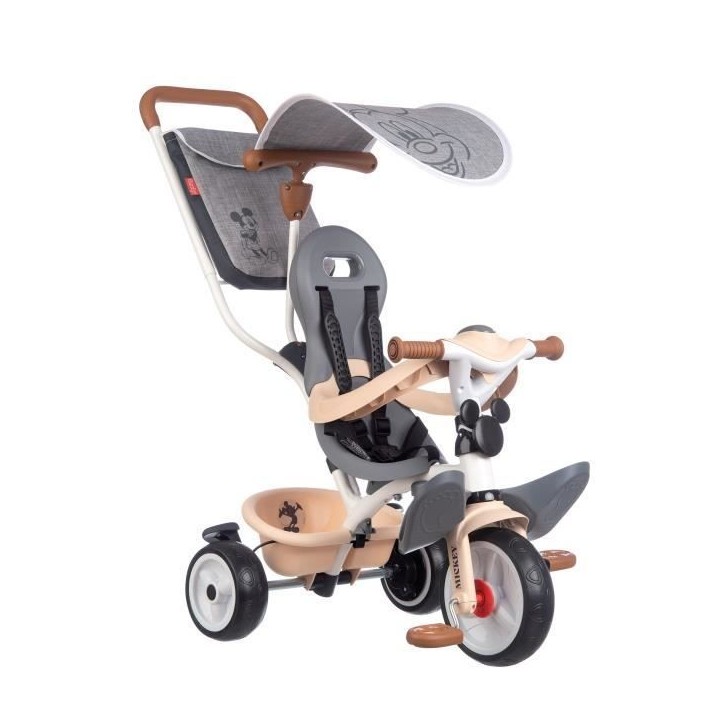 Smoby - Tricycle Mickey évolutif enfant - 3 roues - Multicolore