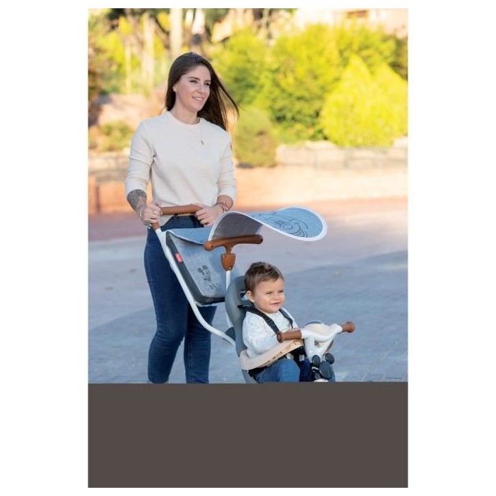 Smoby - Tricycle Mickey évolutif enfant - 3 roues - Multicolore