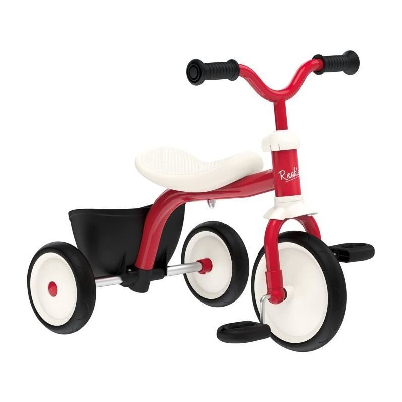 Tricycle - Smoby - Rookie - Cadre et guidon en métal - Confortable et Tricycle - Smoby - Rookie - Cadre et guidon en métal - Confortable et