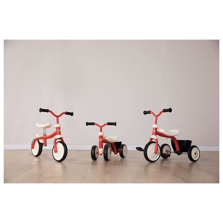 Tricycle - Smoby - Rookie - Cadre et guidon en métal - Confortable et robuste