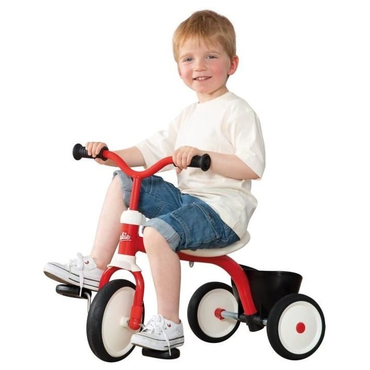 Tricycle - Smoby - Rookie - Cadre et guidon en métal - Confortable et robuste