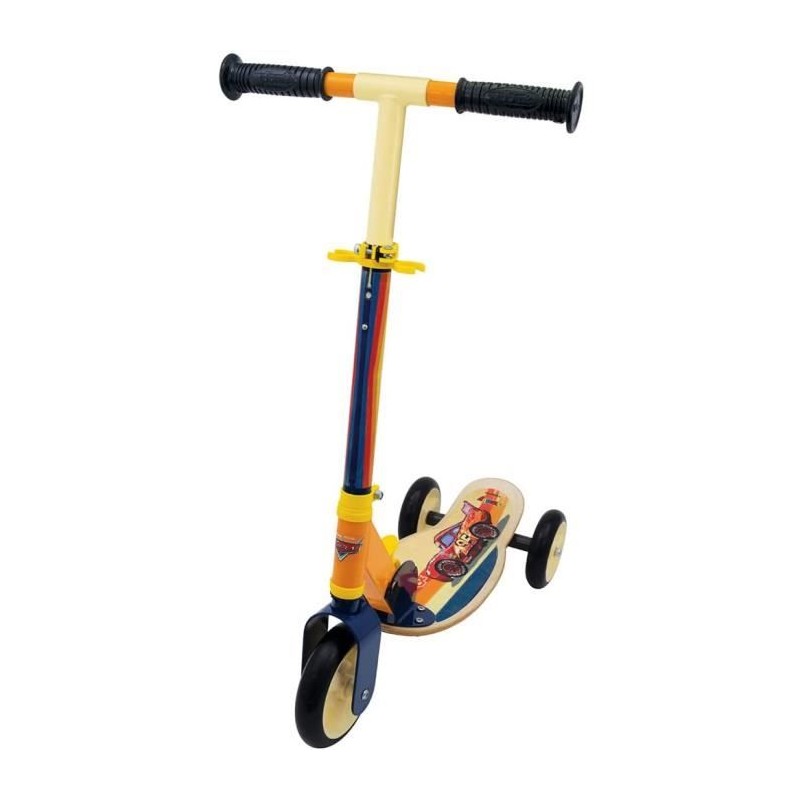 Smoby - Cars - Patinette pliable - 3 roues silencieuses - Plateau bois Smoby - Cars - Patinette pliable - 3 roues silencieuses - Plateau bois