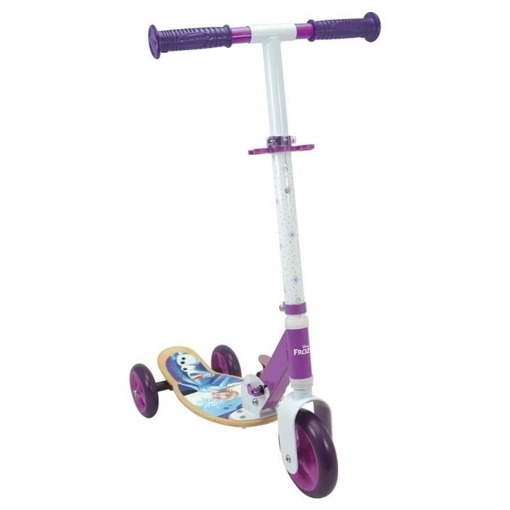SMOBY - Reine des Neiges - Patinette 3 roues silencieuses - Guidon réglable - Trottinette enfant en bois et métal SMOBY - Reine des Neiges - Patinette 3 roues silencieuses - Guidon réglable - Trottinette enfant en bois et métal