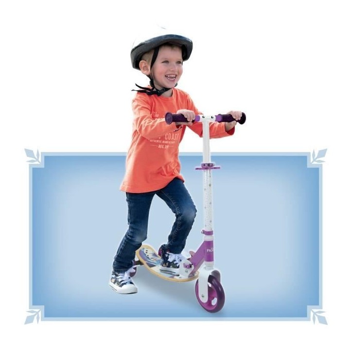 SMOBY - Reine des Neiges - Patinette 3 roues silencieuses - Guidon réglable - Trottinette enfant en bois et métal SMOBY - Reine des Neiges - Patinette 3 roues silencieuses - Guidon réglable - Trottinette enfant en bois et métal