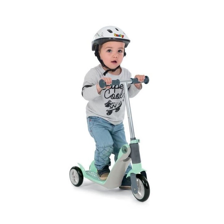 SMOBY - Draisienne transformable en patinette - 3 roues - pour bébé de 18 mois a 4 ans SMOBY - Draisienne transformable en patinette - 3 roues - pour bébé de 18 mois a 4 ans
