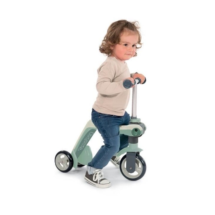 SMOBY - Draisienne transformable en patinette - 3 roues - pour bébé de 18 mois a 4 ans SMOBY - Draisienne transformable en patinette - 3 roues - pour bébé de 18 mois a 4 ans
