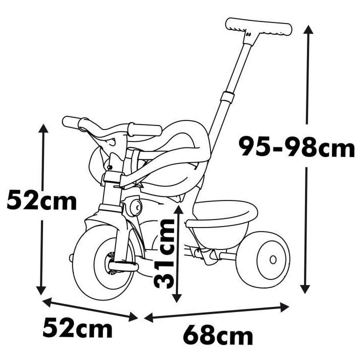 SMOBY - Be fun - Tricycle Be Fun Confort SMOBY - Be fun - Tricycle Be Fun Confort