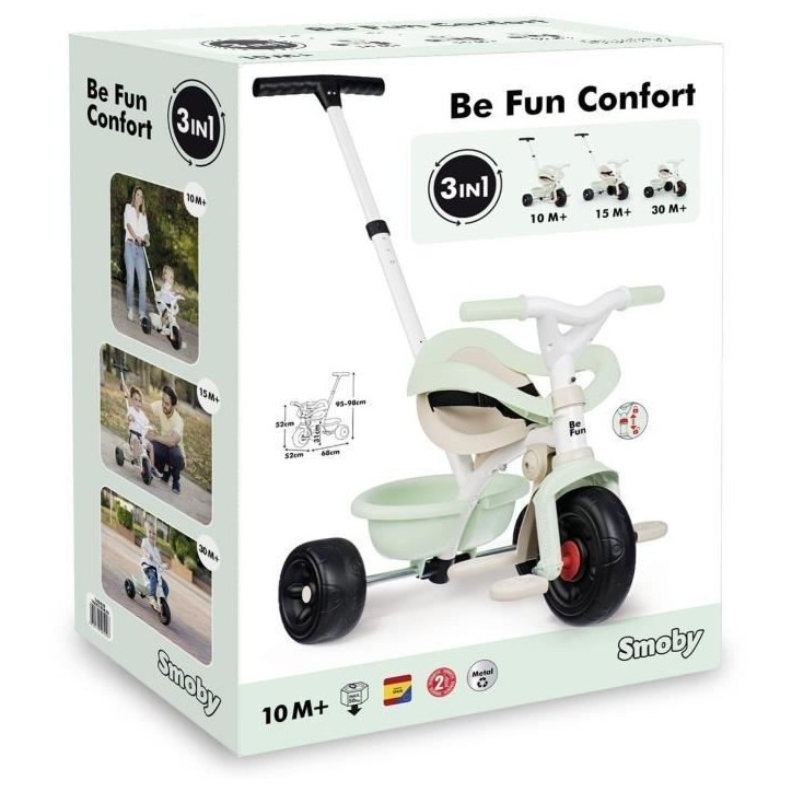 SMOBY - Be fun - Tricycle Be Fun Confort SMOBY - Be fun - Tricycle Be Fun Confort