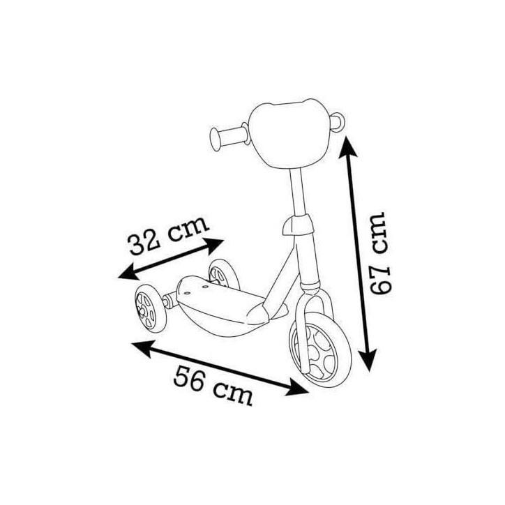 Smoby -Patinette 3 Roues Stitch - Structure en métal - Guidon ajustable - Repose-pied antidérapant - Des 3 ans Smoby -Patinette 3 Roues Stitch - Structure en métal - Guidon ajustable - Repose-pied antidérapant - Des 3 ans