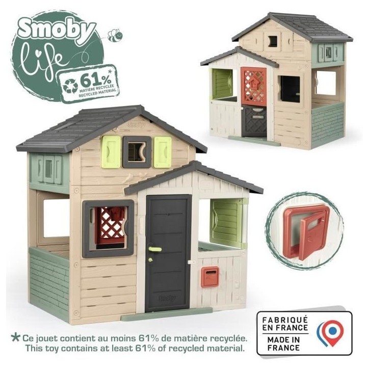Smoby Life - Maison Friends House Evo - Moderne et spacieuse - Portillon - Boite aux Lettres - Des 3 ans Smoby Life - Maison Friends House Evo - Moderne et spacieuse - Portillon - Boite aux Lettres - Des 3 ans