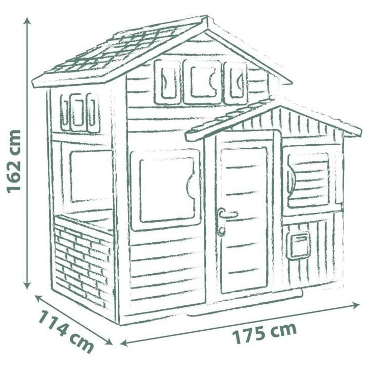 Smoby Life - Maison Friends House Evo - Moderne et spacieuse - Portillon - Boite aux Lettres - Des 3 ans Smoby Life - Maison Friends House Evo - Moderne et spacieuse - Portillon - Boite aux Lettres - Des 3 ans