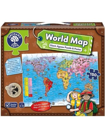 Carte du monde - Puzzle - ORCHARD