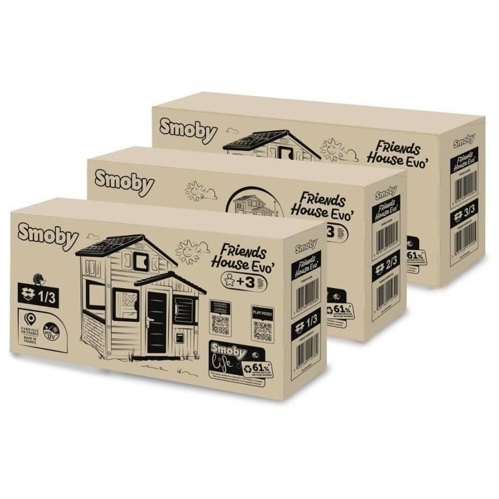 Smoby Life - Maison Friends House Evo - Moderne et spacieuse - Portillon - Boite aux Lettres - Des 3 ans Smoby Life - Maison Friends House Evo - Moderne et spacieuse - Portillon - Boite aux Lettres - Des 3 ans