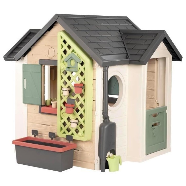 Smoby Life - Garden House - Maison theme Jardinage - Jardiniere, Treillis, Mangeoire a Oiseaux, Récupérateur d'eau - Des 2 ans Smoby Life - Garden House - Maison theme Jardinage - Jardiniere, Treillis, Mangeoire a Oiseaux, Récupérateur d'eau - Des 2 ans